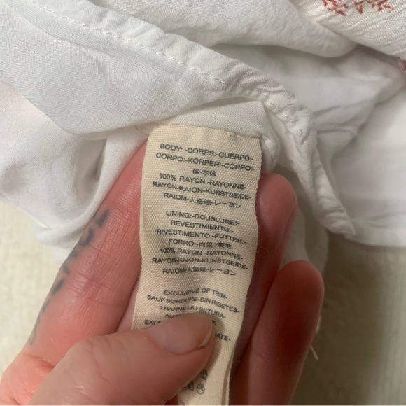 Free People Overall Skirt Sz 4 Small Mini Floral Jumper NWOT Babydoll Romper - Picture 6 of 7